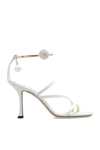 Jimmy Choo Skin-heeled, Open-toed, High-heeled Sandals In White
