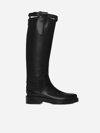 ANN DEMEULEMEESTER STAN RIDING LEATHER BOOTS