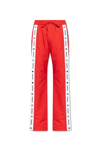 Dsquared2 Burbs Logo Band Sweatpants In Rosso