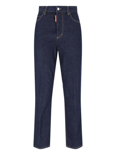 Dsquared2 Straight Jeans In Blue