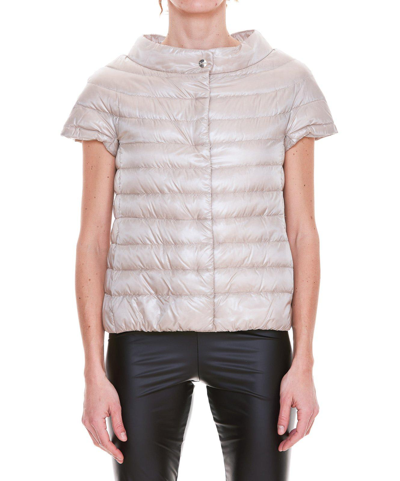 Herno Greta Vest Down Jacket In Beige