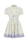 Philosophy Di Lorenzo Serafini Printed Short-sleeve A-line Mini Dress In White
