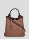 TOD'S TIMELESS LOGO PLAQUE TOTE BAG