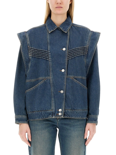 Isabel Marant Harmon Button In Blue