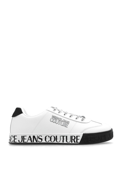 Versace Jeans Couture Leather Sneakers In White