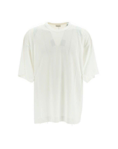 Dries Van Noten Crewneck Short-sleeved T-shirt In White