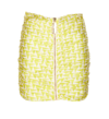 Elisabetta Franchi Geometric-pattern Mini Skirt In Yellow