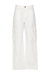 Pinko Gerade High-rise-jeans In White