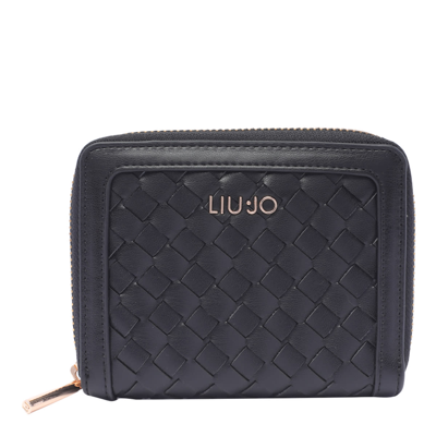 Liu •jo Logo Wallet In Black