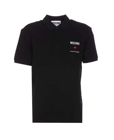 MOSCHINO IN LOVE WE TRUST POLO SHIRT