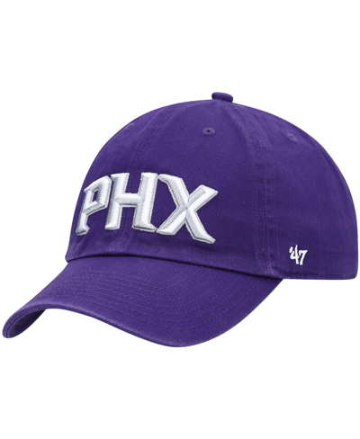47 Brand Men's ' Purple Phoenix Suns Clean Up Wordmark Adjustable Hat
