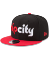 New Era 9fifty Nba Portland Trail Blazers Black/red Snapback Hat 70557057 In Black,red
