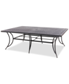 AGIO WYTHBURN MIX AND MATCH 84" X 60" CAST ALUMINUM OUTDOOR DINING TABLE