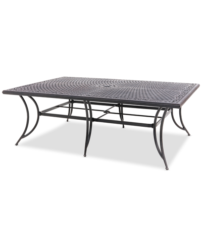 Agio Wythburn Mix And Match 84" X 60" Cast Aluminum Outdoor Dining Table In Bronze Finish