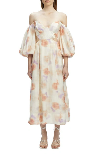 Bardot Lucia Midi Dress In Painterly Floral