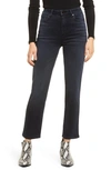 Le Jean Sabine High Rise Straight Leg Crop Jeans In Milo