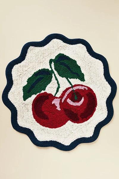 Maeve Cherry Bath Mat In Red