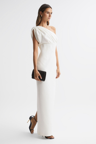 Rachel Gilbert One-shoulder Maxi Dress In Ivory