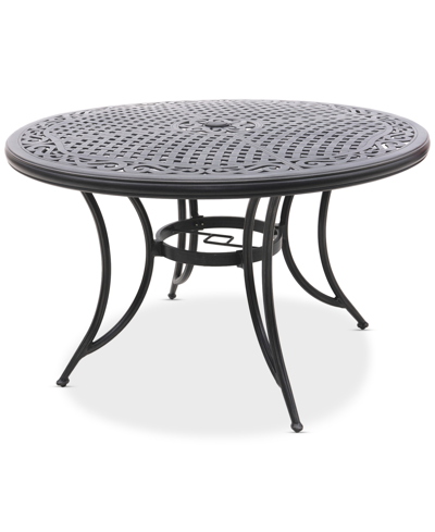 AGIO WYTHBURN MIX AND MATCH 48" ROUND CAST ALUMINUM OUTDOOR DINING TABLE, CREATED FOR MACY'S