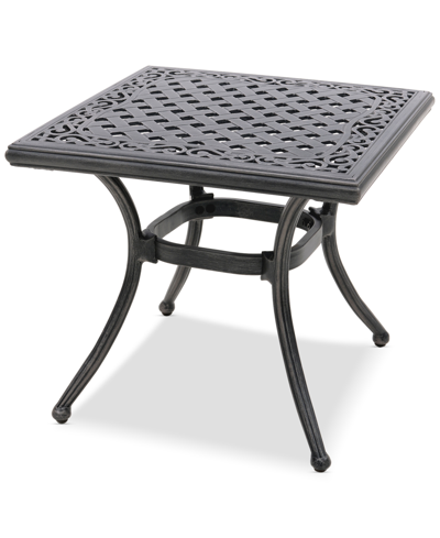 AGIO WYTHBURN MIX AND MATCH 20" SQUARE CAST ALUMINUM OUTDOOR END TABLE