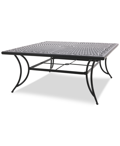 Agio Wythburn Mix And Match 64" Square Cast Aluminum Outdoor Dining Table In Bronze Finish