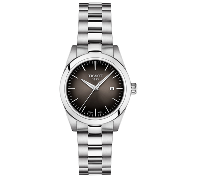 Tissot Women's Swiss T-my Lady Stainless Steel Bracelet Watch 29.3mm In Anthracite