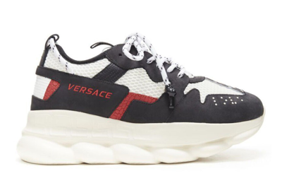 Pre-owned Versace Chain Reaction 2 Black Red White In Black/red/white