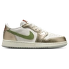 Jordan Boys  Retro 1 Low Og In Sail/metallic Gold/cedar