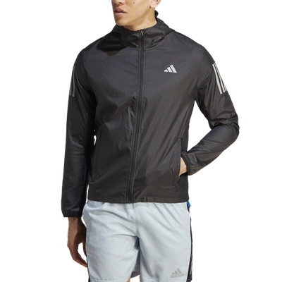 Adidas Originals Men's Adidas Own The Run Jacket In Black/silver