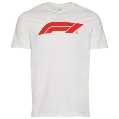 Puma Mens  F1 Essential Logo T-shirt In White