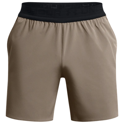 Under Armour Mens  Peak Woven Shorts In Taupe Dusk/black