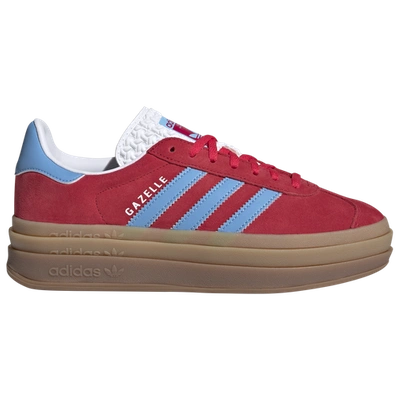 Adidas Originals Womens  Gazelle Bold In Active Pink/blue/gum