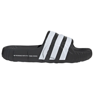 Adidas Originals Kids' Boys  Adilette 22 Core In Core Black/white