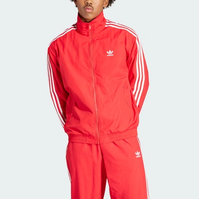 Adidas Originals Firebird Mens Fitness Running Track Jacket In Better Scarlet