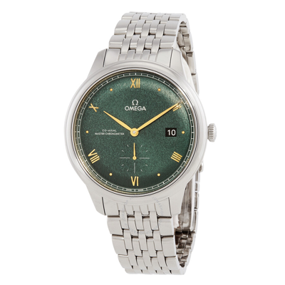 Omega De Ville Prestige Automatic Chronometer Green Dial Men's Watch 434.10.41.20.10.001 In Gold Tone / Green