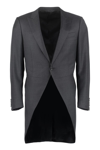 Canali Single-breasted Long-sleeve Jacket In Grey