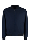 Etro Embroidered Logo Bomber Jacket In Blue