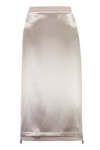 Fendi Midi Pencil Skirt In Ivory
