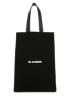 Jil Sander Borsa Shopping In Tela Nera Donna In Black