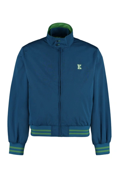 Kenzo Harrington Jacket In Bleu Canard