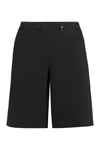 Kenzo Decorative-button-detail Shorts In Black