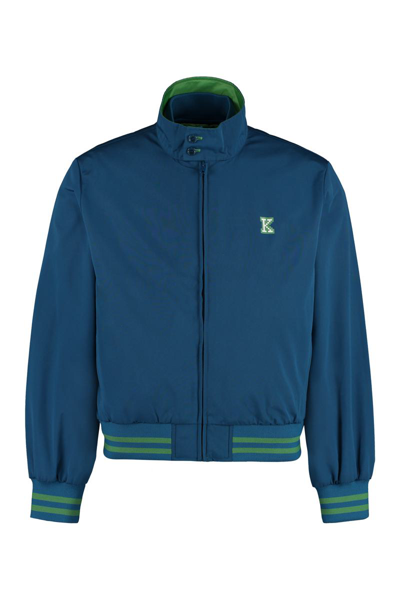 Kenzo Harrington Jacket In Bleu Canard