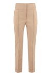 PESERICO PESERICO HIGH-RISE COTTON TROUSERS