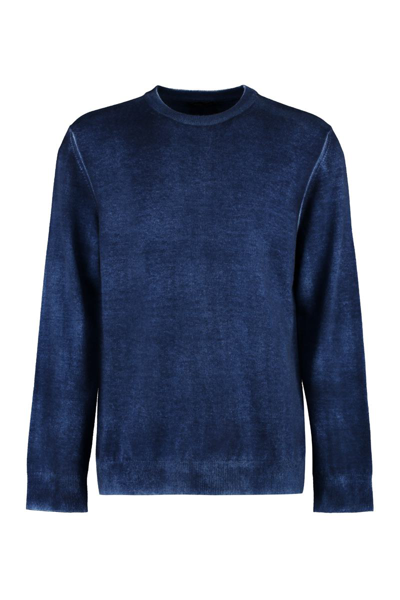 Roberto Collina Wool And Cashmere Sweater In Blue