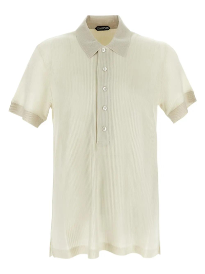 Tom Ford Polo In Ivory