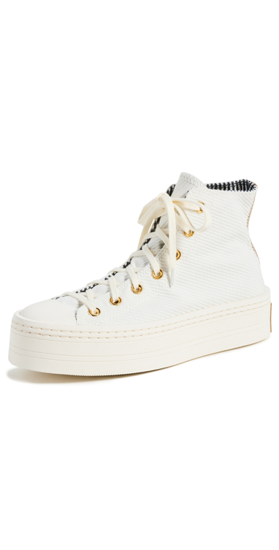 Converse Chuck Taylor All Star Lift Sneakers Egret/trektan/gold