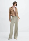 Mango Turtleneck Knitted Sweater Pink In Rose