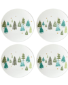 Lenox Balsam Lane Four-piece Accent Plate Set In Green