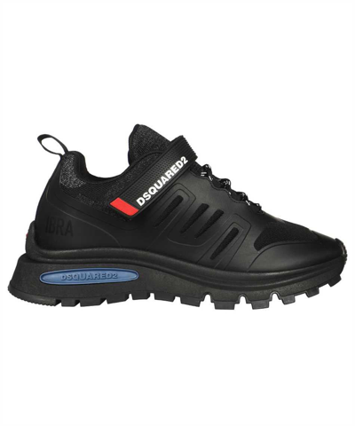 Dsquared2 Ibra Tech Knit Sneakers In Black
