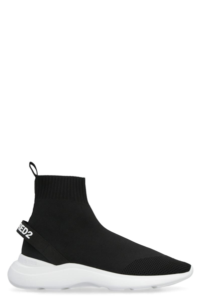 Dsquared2 Sock-style Logo-print Sneakers In New
